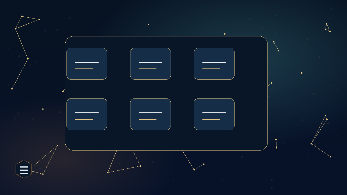 Structured service catalogue visual